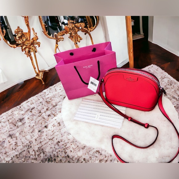 kate spade Handbags - Kate Spade Sylvia X-Large Dome Crossbody Stoplight